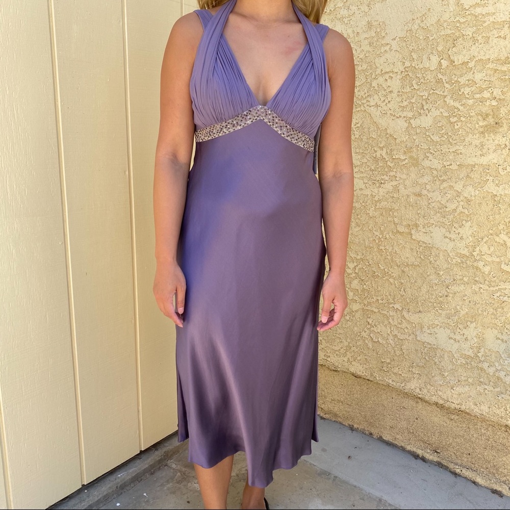 adrianna papell purple dress